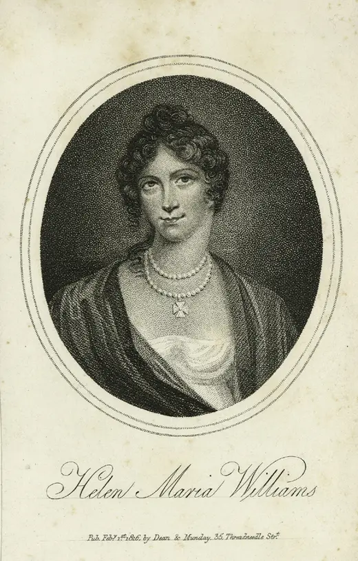 Portrait of Helen Maria Williams